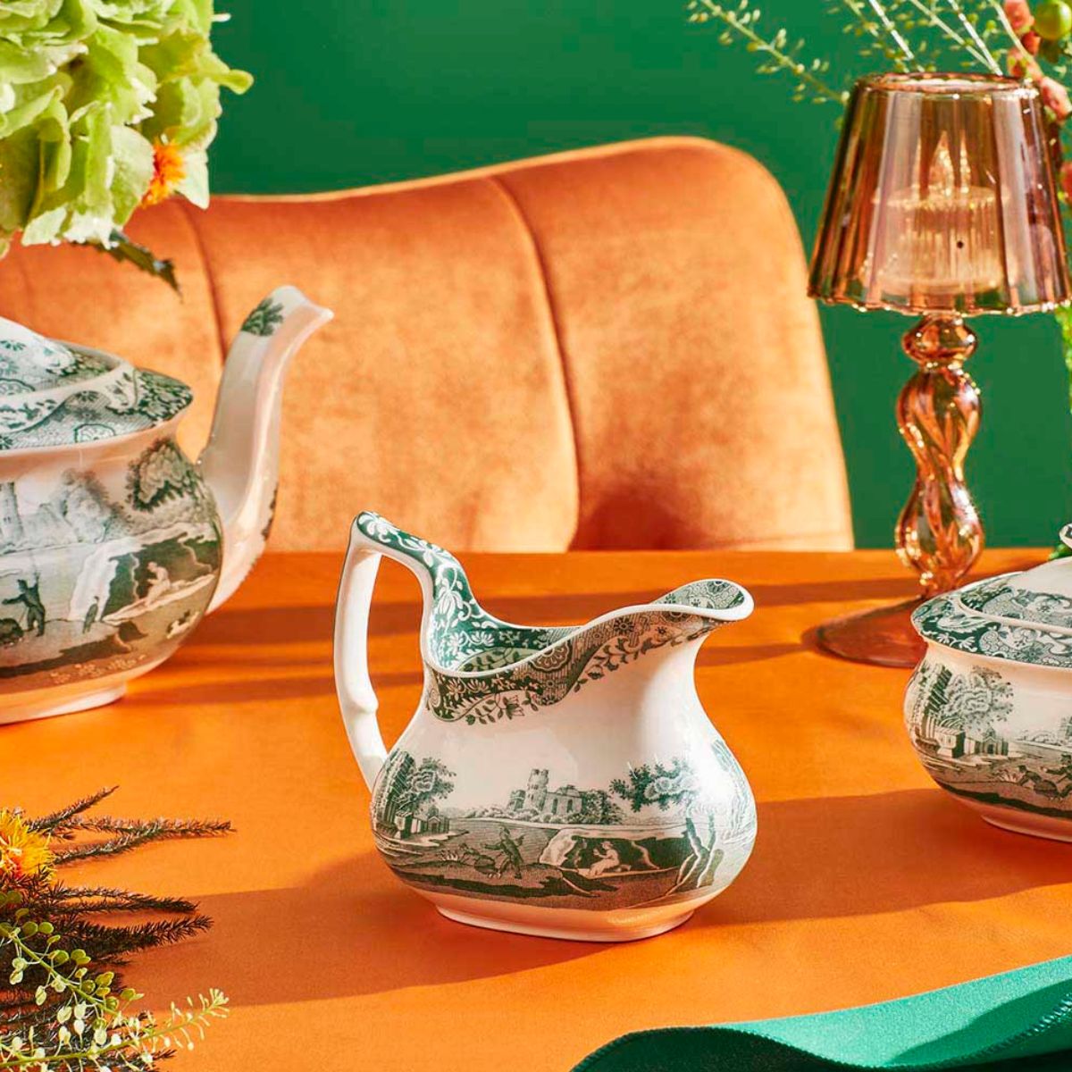 Heritage Green Italian Cream Jug image number null